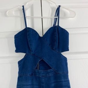 Denim jumpsuit